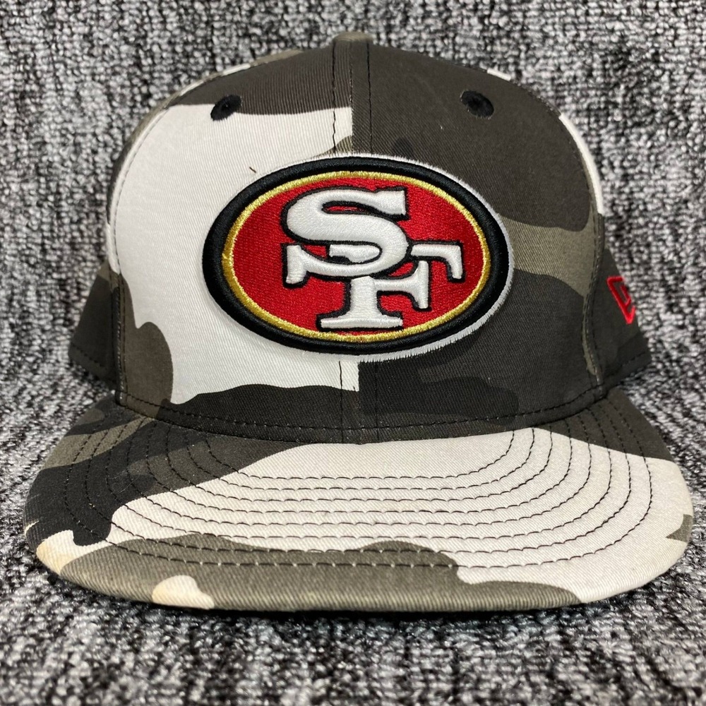 New Era San Francisco 49ers Men 7‎ 3/8 Camo NFL 59FIFTY Fitted Hat Cap